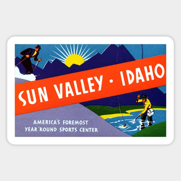 1935 Sun Valley Idaho Sticker by historicimage